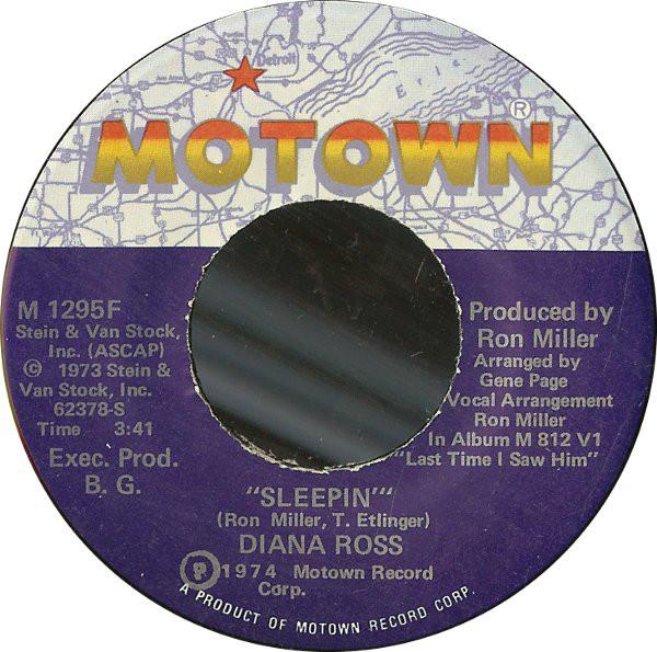 

7inch Record DIANA ROSS - Sleepin / You M1295F Motown 1973 US Soul/Funk Used