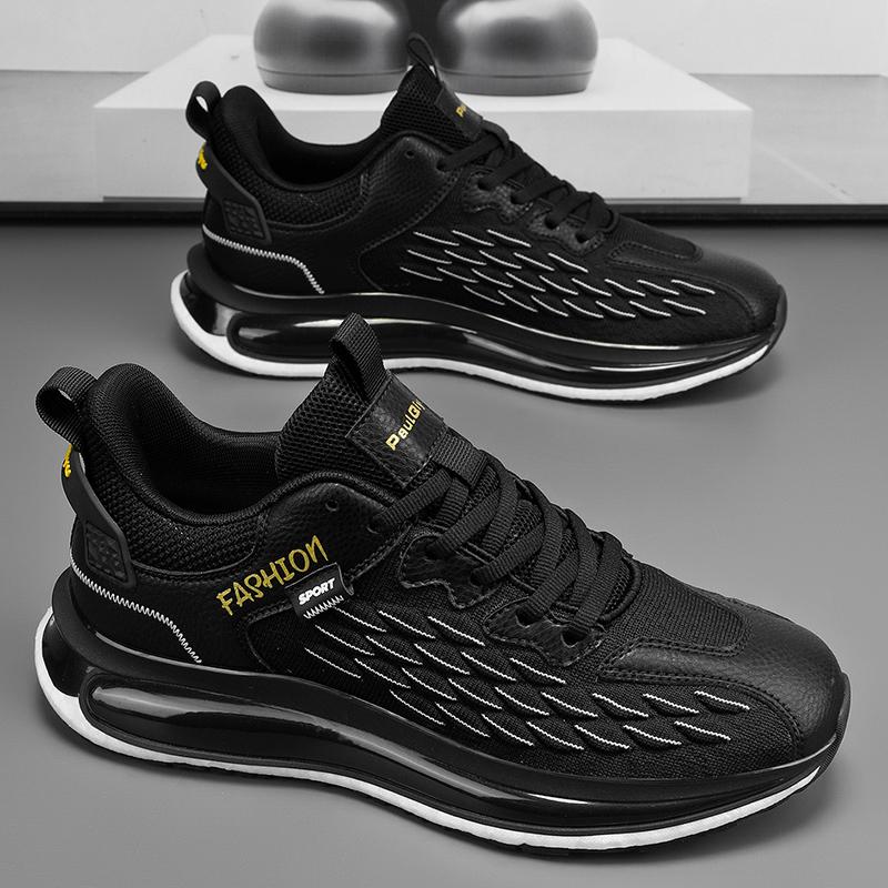 Herren Laufschuhe Atmungsaktive Strick Sport Sneakers Kissen Leichte Casual Gym Athletic Trainer Jogging Tennisschuhe