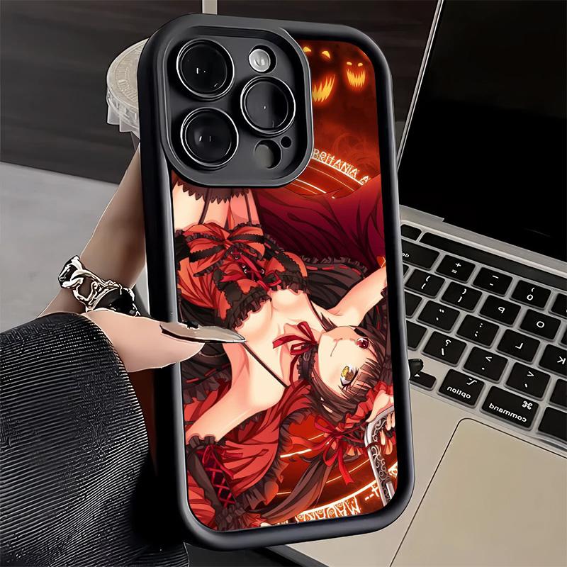 Phone Case for iPhone 17 Air 16E 15 16 Pro Max Date A Live Tokisaki Kurumi Cover 14 Plus 13 12 Mini Soft Shell Silicone Fundas