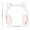 Bass Enhancement Cute Cat Ear Bluetooth Headset Adjustable Wireless Bluetooth Headset Portable Headset Portable Use