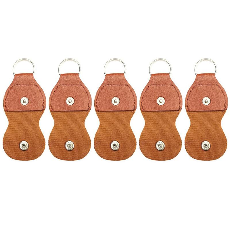 

5PCS Guitar Pick Bag PU Leather High Quality Pick Storage Black Brown 2 Colors Available Pick Holder Bags Guitar Accessories ZYF