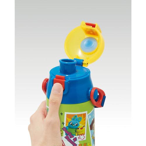 Skater Kids' 2-Way Stainless Steel Water Bottle, 580ml (Direct Drink) or 570ml (Cup Drink), Disney Toy Story 24 Design, Lightweight and Child-Friendly