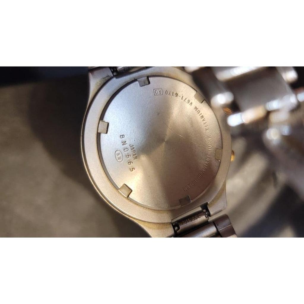 Used SEIKO ALBA EPSILON V671-6170 Titanium Men's Watch
