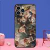 P-Pierre-Auguste Famous Paintings Renoir Phone Case For iPhone 16 15,14,13,12 Mini 11 Pro,XS,MAX,Plus Silicone Cover Soft black