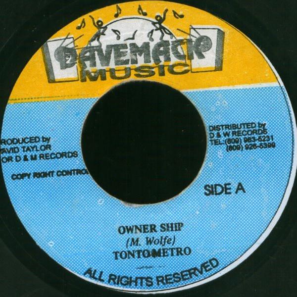 

7inch Record TANTO METRO / DADDY WOODY - Owner Ship / Brimstone & Fire NONE Davemack Music Jamaica Reggae, Ska & Dub Used