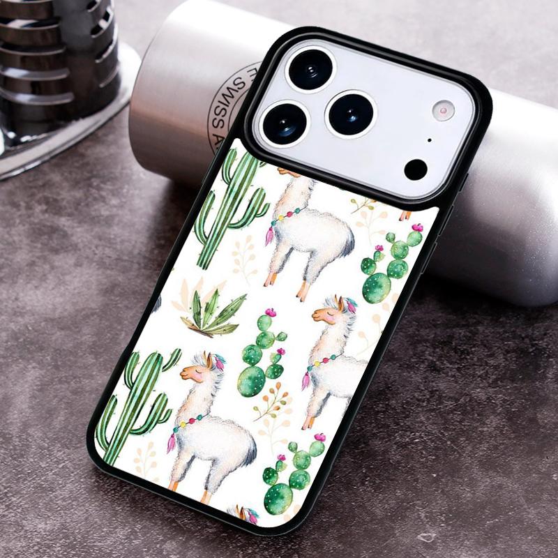 Animal Lama Llama Alpacas Phone Case For iPhone 17 16 15 14 13 12 11 Pro Max Plus 17Air Soft Silicone Cover