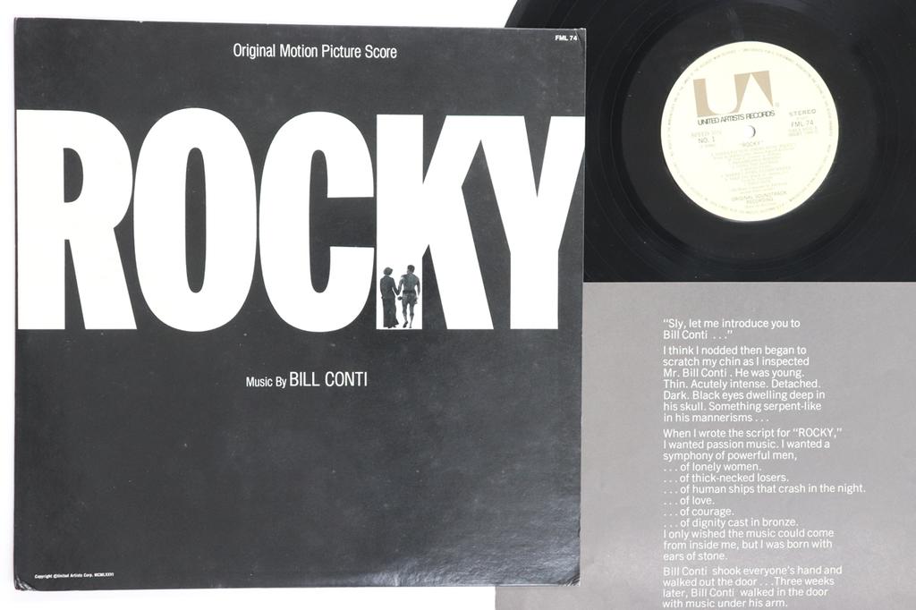 LP Record OST, BILL CONTI - Rocky FML74 UNITED ARTISTS 1977 Japan Soundtracks & Musicals Used
