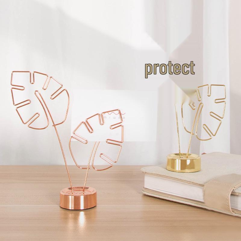 Monstera Leaf Photo Clip & Card Holder Desktop Ornament