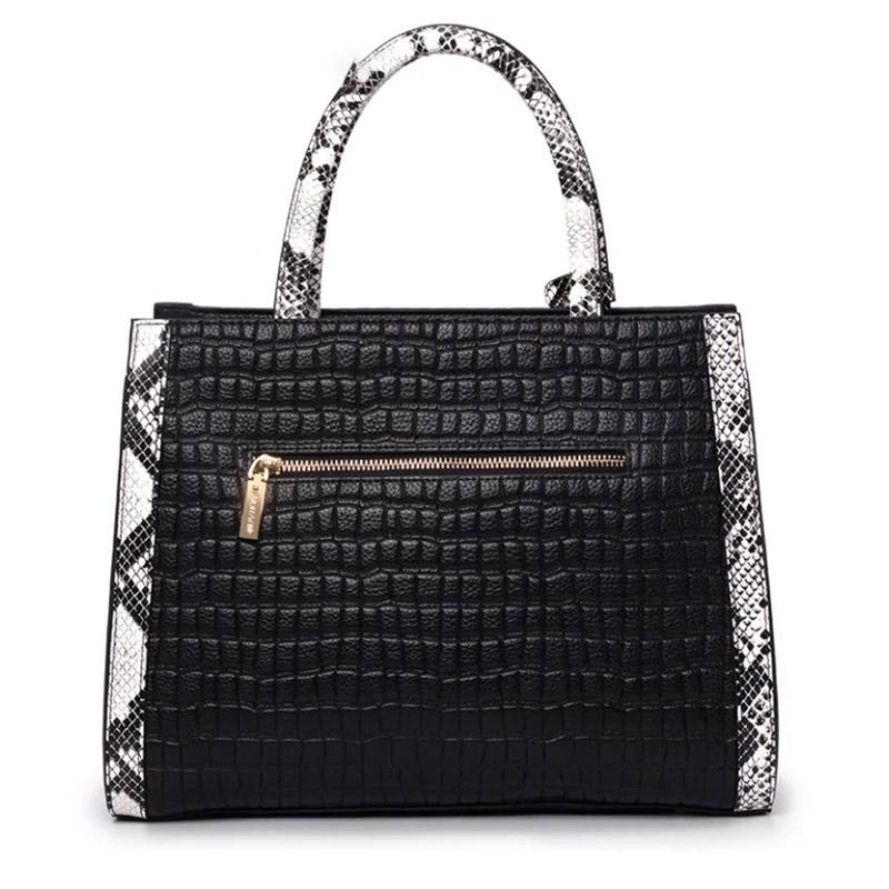 Кожаная женская сумка Сумка большой емкости Модная кожаная сумка через плечо на одно — фото 3