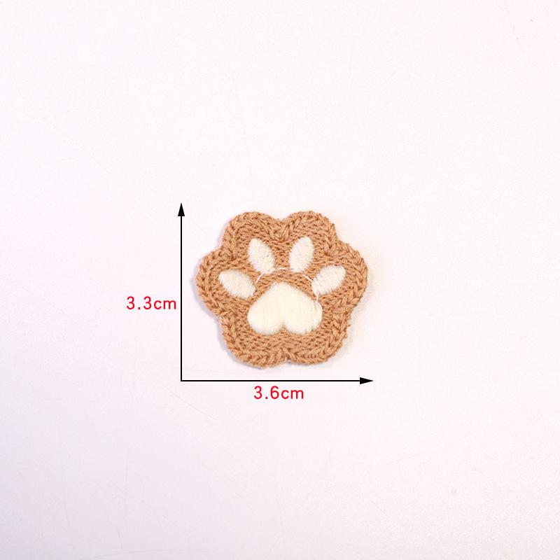 Supply Clothes Decoration Clothing Accessories Diy Cute Animal Claws Decoration Bear Paw Embroidery Patch Cloth Sticker