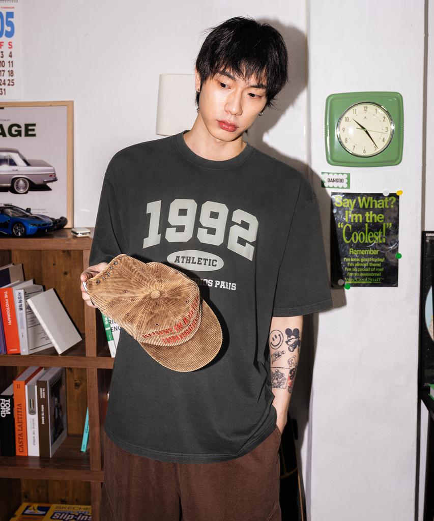 LEMAIN SECOND 1992 Arch Logo Oversized Short Sleeve T-Shirt_5 Colors