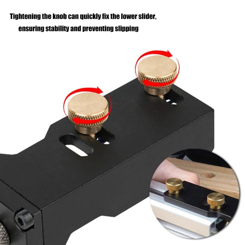 Professional Tapped Alignment Jig Tool Compatibles with 20/30/40 Aluminum Profile Internal Thread Machining Guide Tool