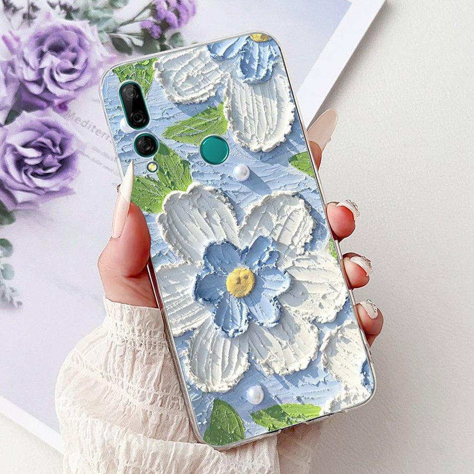 For Huawei Y9 Prime 2019 Case STK-L21 STK-L22 STK-LX3 Cover Popular Flower Soft TPU Phone Case For Huawei P Smart Z Y9 2019 Capa
