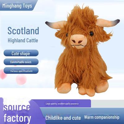 Schottisches Hochlandrind Plüschpuppe - Kinderspielzeug & Geburtstagsgeschenk