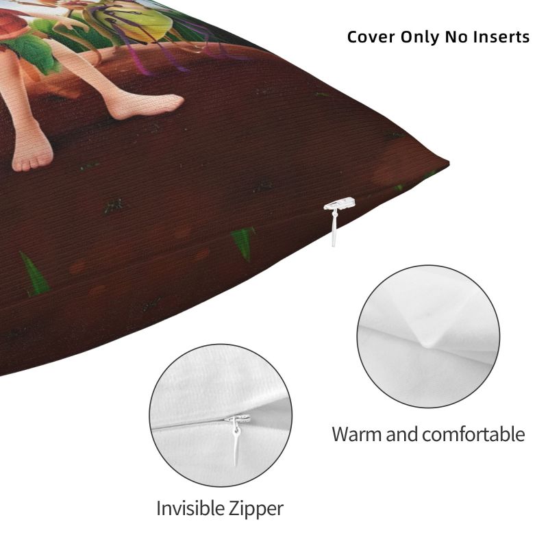 Disney Cartoon The Ant Bully Anime Pillow Case 45x45cm for Sofa Fantasy Comedy Film Nordic Cushion Cover Square Pillowcase