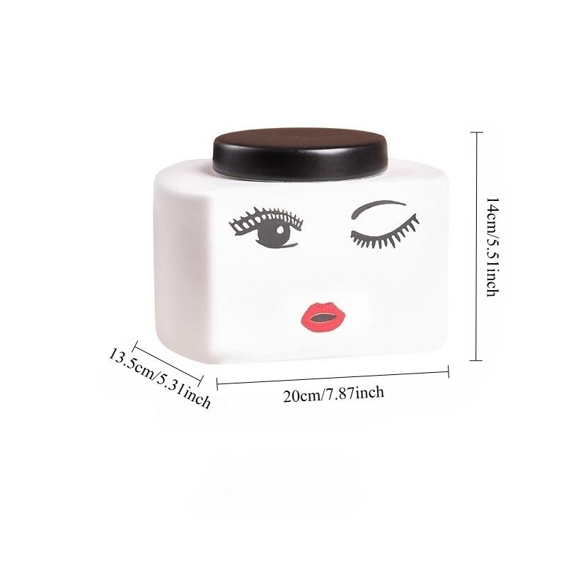 Nordic Ins Hand-painted Ceramic Vase Ornaments Home Living Room Foyer Abstract Art Decoration Creative Flower Arrangement Tool