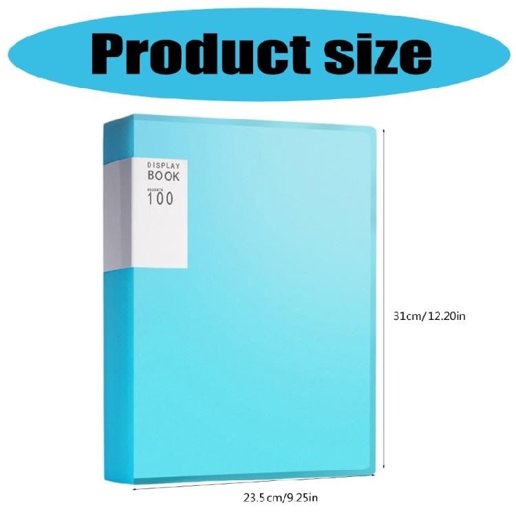 Big Capacity Presentation Folder with 100 Pocket Display Folders for School Presentations Insurance Financial Documents