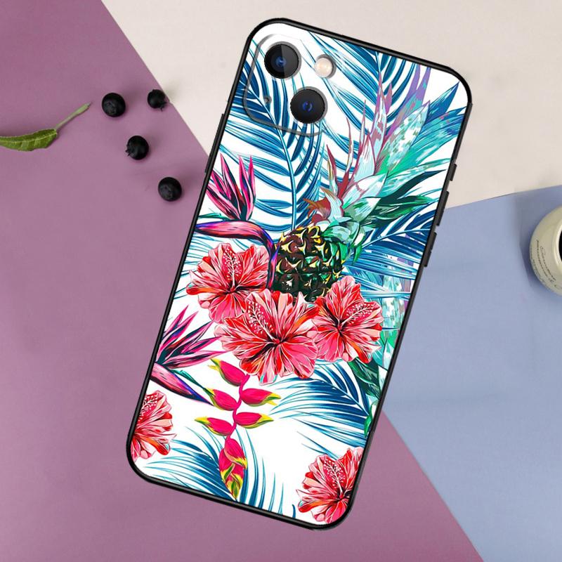 Tropical Paradise Hawaiian Birds Phone Case For iPhone 11 12 13 14 16 15 Pro Max Mini 7 8 Plus X XR XS Max Bumper Cases Cover