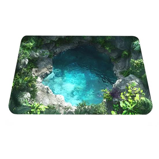 Dywan 3D z wizualną dziurą, iluzja optyczna, mata podłogowa, antypoślizgowa, chłonna mata łazienkowa, realistyczna głębia