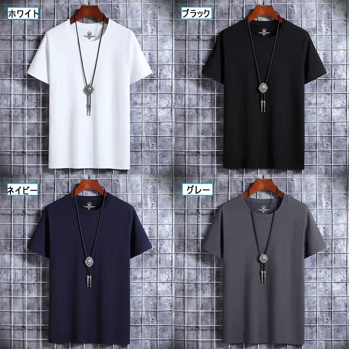 [AYISTELU] T-Shirt Men's Short Sleeve 3-Pack/5-Pack 100% Cotton Big & Tall Crew Neck Undershirt Men's Underwear Shirt Comfortable Soft