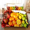 Fruit Duvet Cover Set Queen Size Quilt Covers Double Bed 220x240 3D Single Thin Bedding Set 2PCS 3PCS Pillowcase Full Twin King