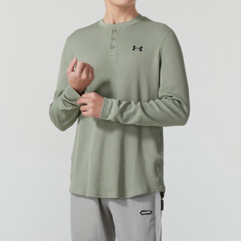 Under Armour Breathable Comfortable Long Sleeve T-Shirt Men Tops Light-Green 1302356-504
