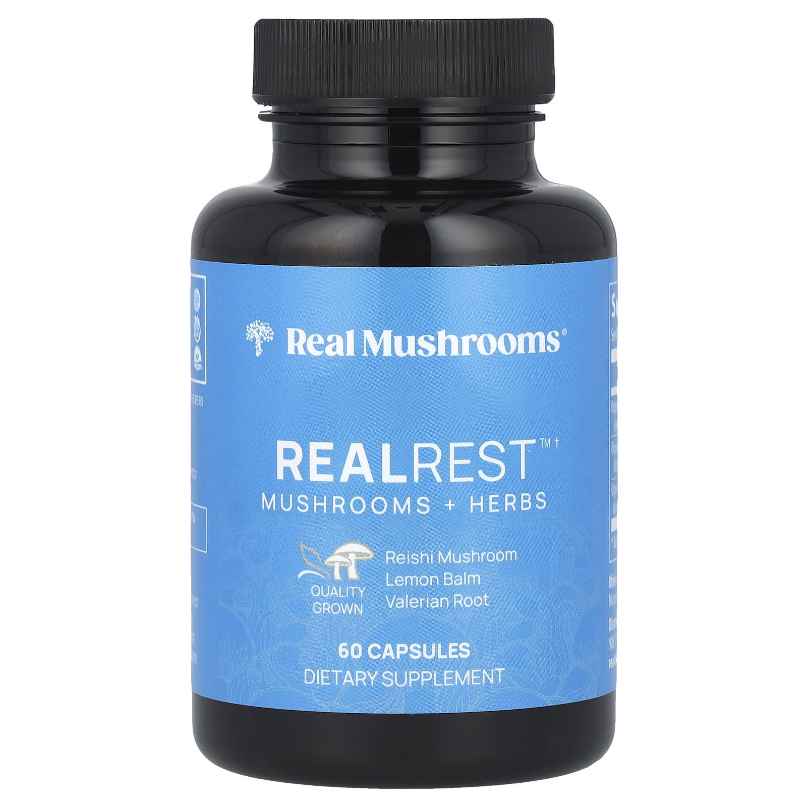 

Realrest, Mushroom + Herb, 60 Capsules