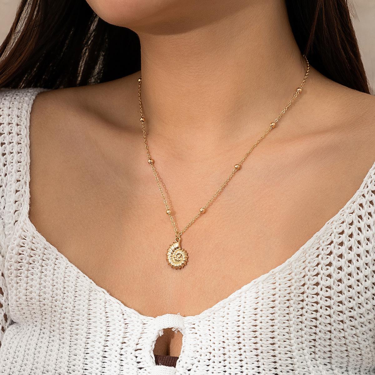 

Ожерелье с символом раковины для отдыха на пляже и богемным кулоном в виде морской звезды, преувеличенное ожерелье русалки в океанском стиле