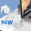 96W Mains Charger - Phonillico - USB-C for MacBook PRO/AIR - 2m USB-C Cable - Compatible 2016-2023