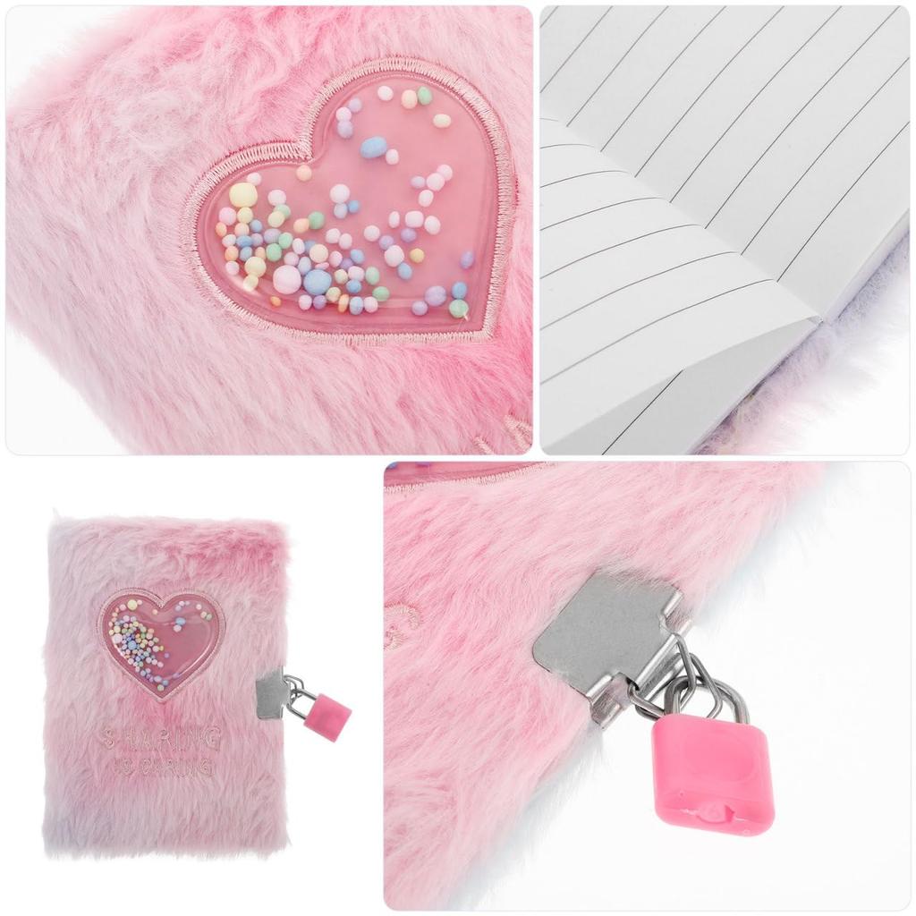 Totority Girls Perfect for Notebooks and Journal Notebook with Lockable Kids Diary with Personal Lock Pink Diary, Diaries, Notebook-like Notebook,