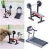 Grey Dollhouse Fitness Equipment 1/12 Scene Model Creative Doll House Treadmill  Toy
