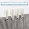 24 Pack Plastic Clothes P Heavy Duty Clothesp for Laundry, 2.36 Inch Clothesline Clips Clothes Pegs with No Trace Design, Windproof Clothes Clips for