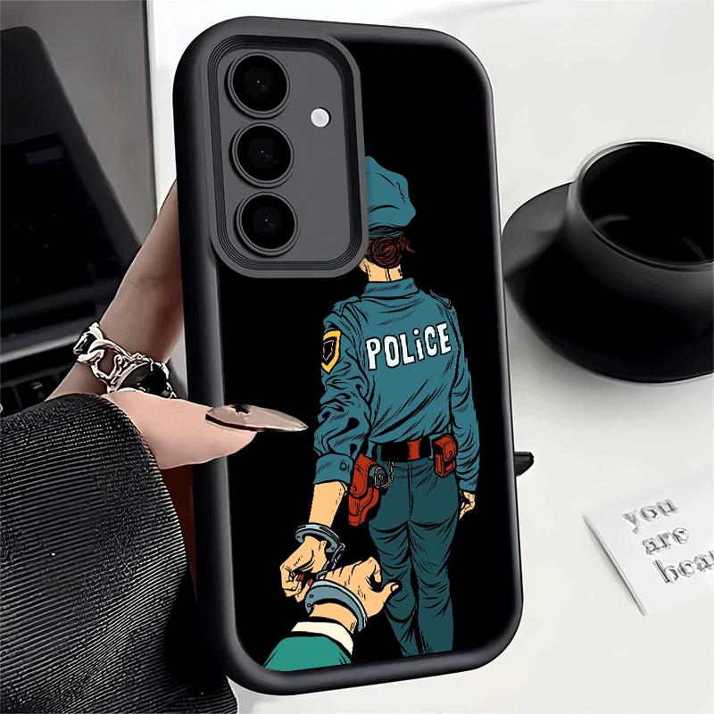 

Phone Case for Samsung Galaxy S26 S25 Ultra S24 FE Police FBI ID Card Swat Shell S23 Plus S22 + S21 S20 5G Soft Silicone Funda Samsung S25 Ultra