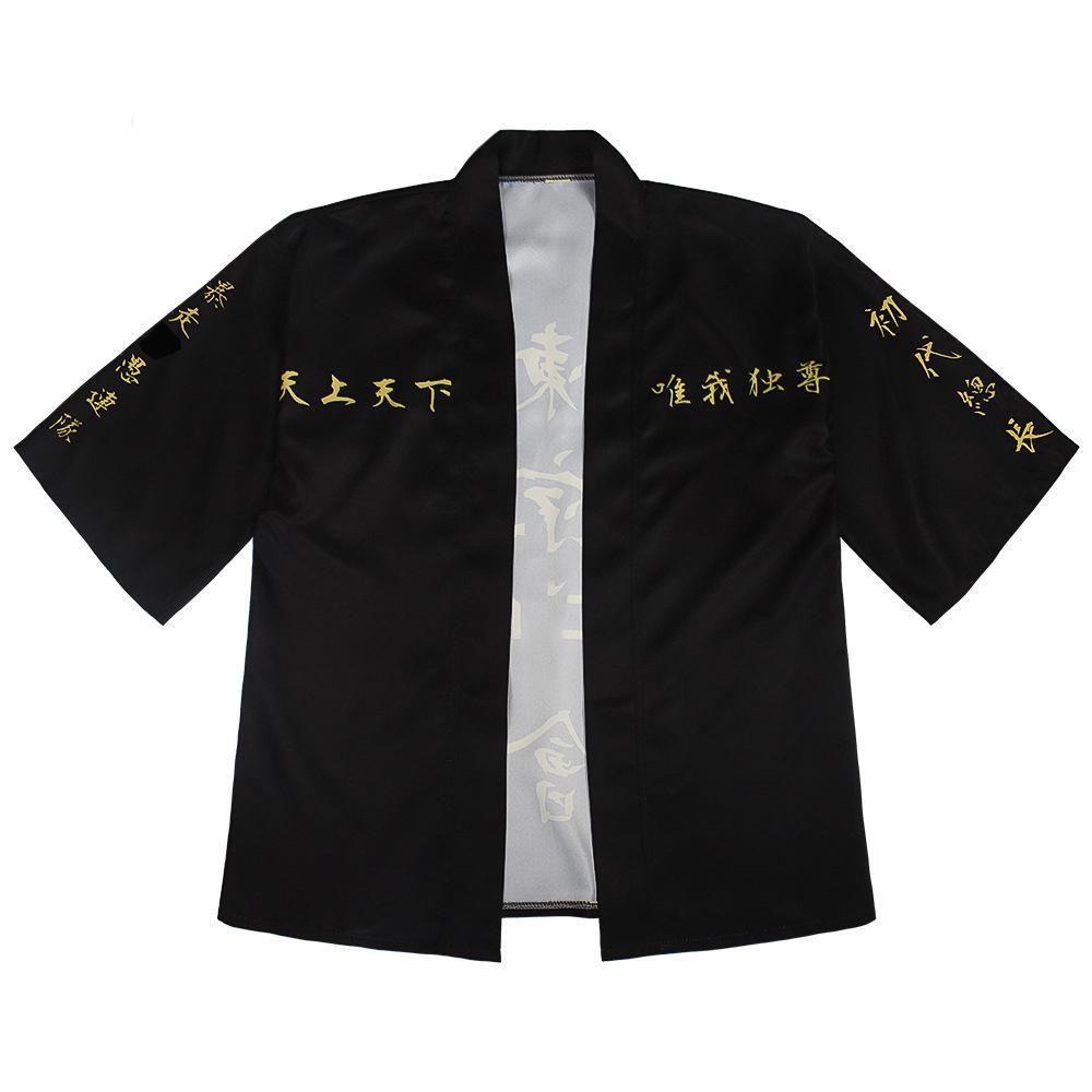New Tokyo Revengers Haori Coat Sano Manjirou Ken Ryuguji Haori Anime Cosplay Costumes Japanese Kimono Summer Short Sleeves Tops T-shirt Shorts