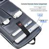Men's Trendy Waterproof Business Travel Backpack with ABS Hard Shell