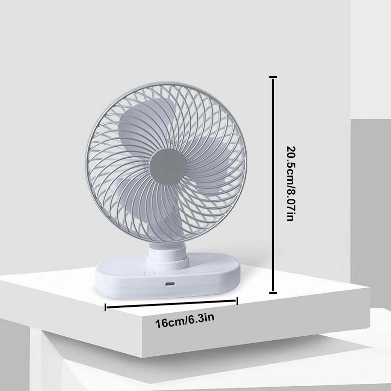 Desktop fan office home dormitory mini fan USB charging long battery life shaking head fan desktop fan