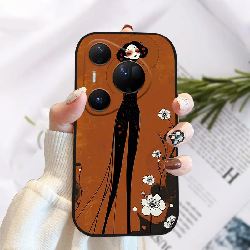 Phone Case For Huawei Pura 80 Ultra Pretty Stylish Painting Soft TPU Silicone Shockproof Cover For Huawei Pura80Ultra Fundas