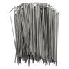 100Pcs U Shaped Garden Stakes Galvanized Steel Landscape Stakes Pins for   Barrier Sod Fabric Decorations