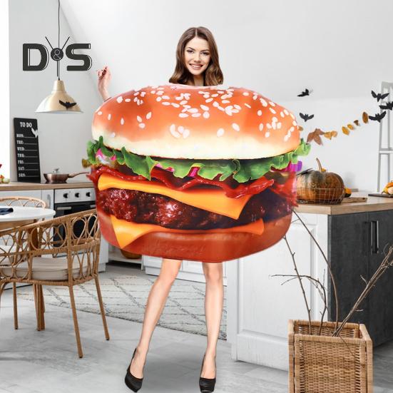 

Костюмы для Хэллоуина, 3D-печать, унисекс, забавные пародия, костюмы с росписью, еда, тема, событие в кампусе, праздничное выступление, верхняя крышка для тела, сумка A