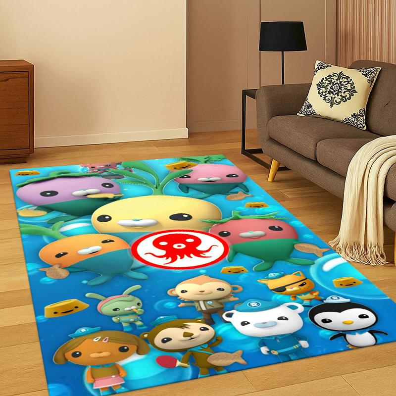 The Octonauts Barnacles Cute Cartoon Carpet Rug for Bedroom Living Room Sofa Doormat Home Decor,Kid game Area Rug Non-slip