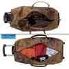Leather Trolley Duffle bag Genuine Handmade Leather Rolling Travel Duffel Men Leather Overnight Weekender Duffel Personalized Gift Bag