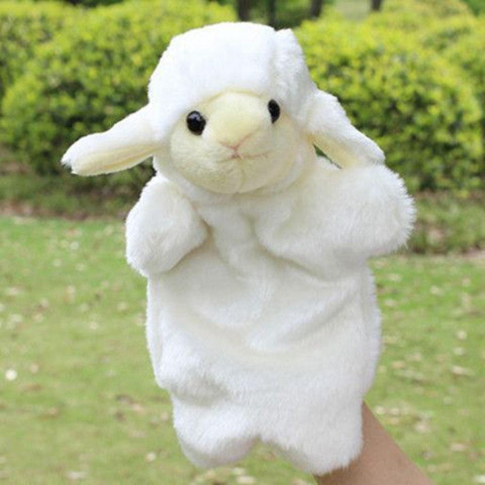 Sheep Animal Hand Puppet Plush Dolls Children Puppets Learning Cartoon Plush Toys  Kids Gift