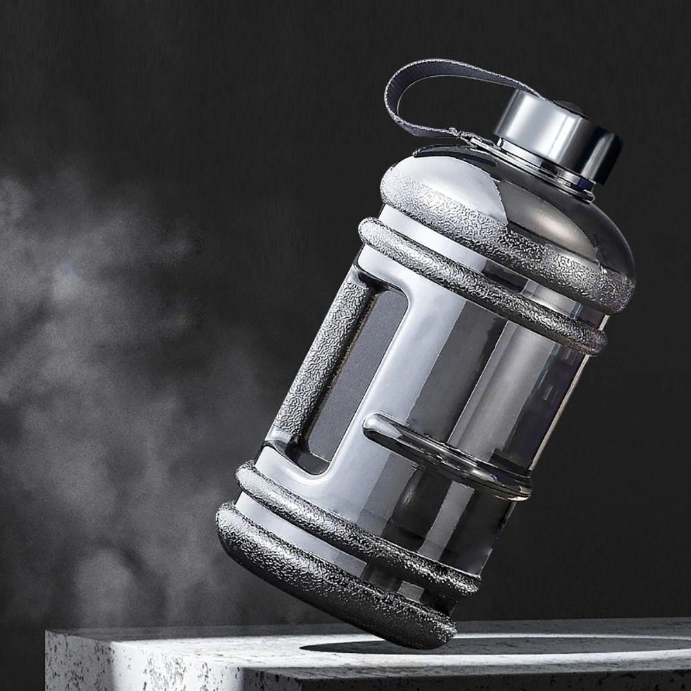 1Pcs Gallon Bottle Water Bottle Portable 2L Large Capacity Sports Drink Bottle PETG Training Sports Workout Outdoor Gym