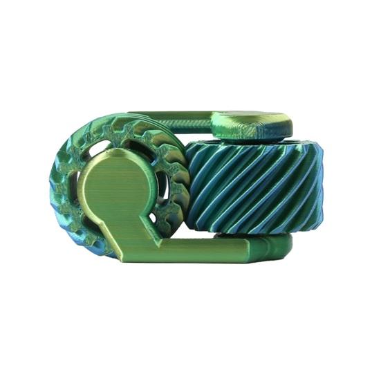 

Игрушка-спиннер, напечатанная на 3D-принтере, для снятия стресса, с двумя шестернями, портативная, для концентрации внимания, расслабления и снятия напряжения, настольная игрушка с вращающимися шестернями.