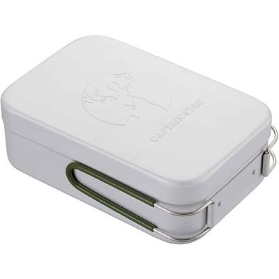 PearL Kinzoku PearL Uh 4115 [pojemność 1,75 l, 2 sztuki, aluminiowy kwadratowy garnek do gotowania, rozmiar L, Captain Stag]