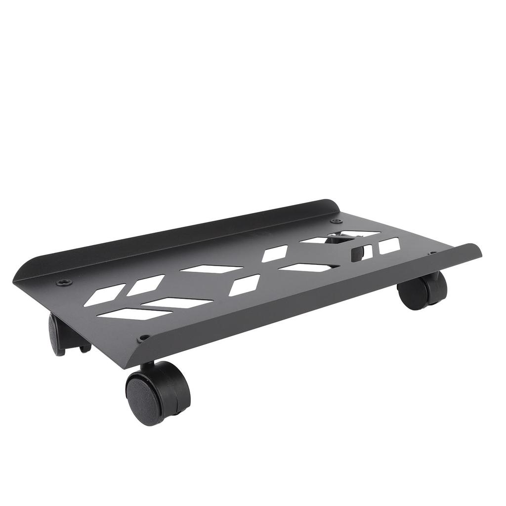 Computer Tower Stand with Wheels Ventilated Steel PC Mobile CPU Stand for Gaming Office Desk