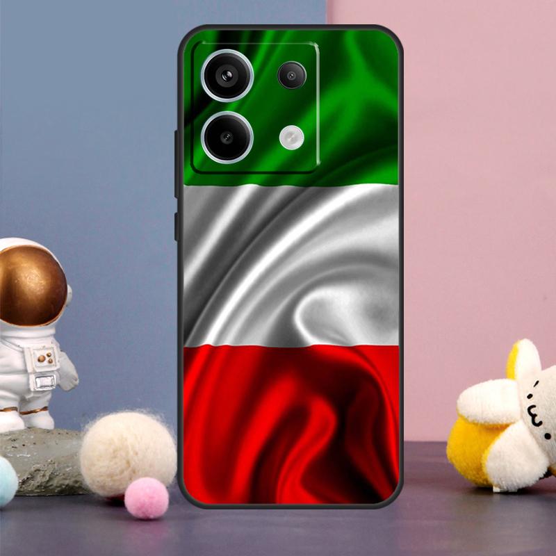 Italy Flag Case For Xiaomi Redmi Note 13 9 10 11 12 14 15 Pro Plus Redmi 15 15C 14C 10C 12C 13C Cover