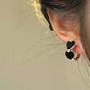 French Retro Double Heart Earrings - No Piercing Ear Clip, Niche Cool Style for Women