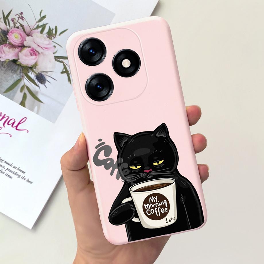 For Tecno Spark 10C KI5k KI5m Case Tecno Spark 10 Pro Spark10 Back Cover Shockproof Liquid Silicone Coque Astronaut Dinosaur