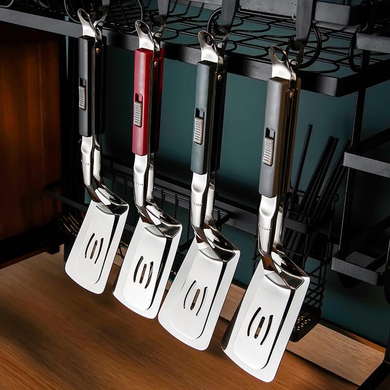 SMVP304 Stainless Steel Steak Tongs with Spatula